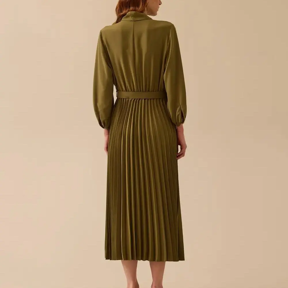 factory custom pleated dress