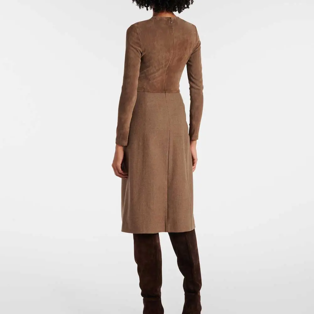 Carlita-Flannel-Trimmed-Suede-Midi-Dress3.jpg