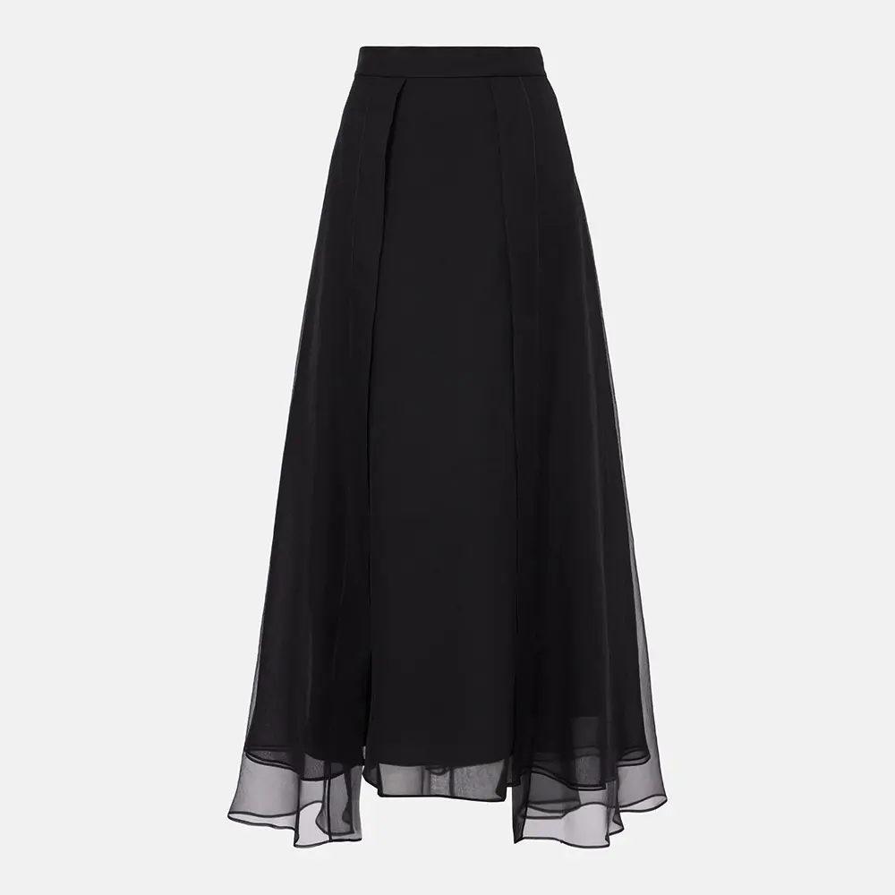 Custom Wholesale Wool Midi Skirt