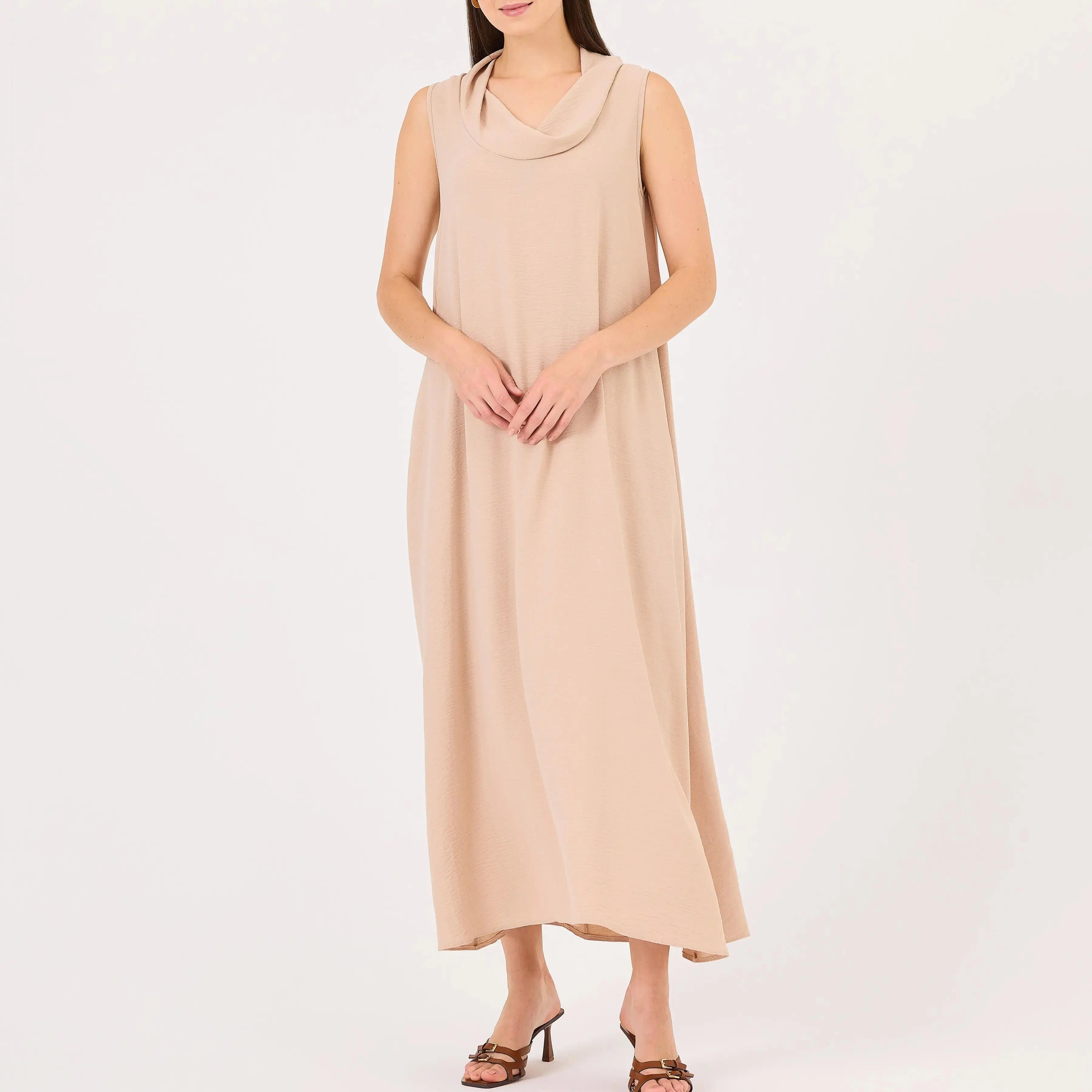 custom degaje collar sleeveless dress