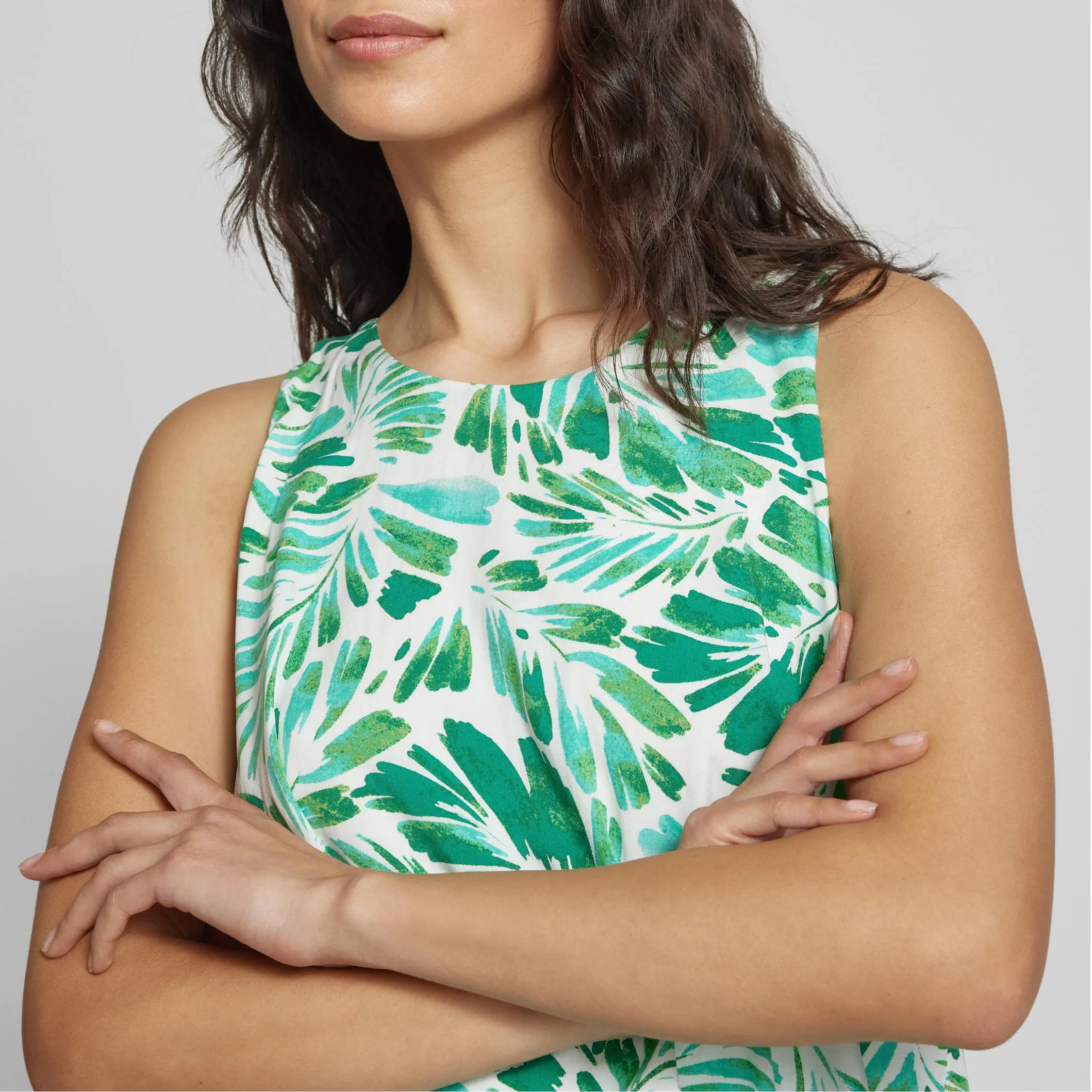 Layered mini dress in light green (2).jpg