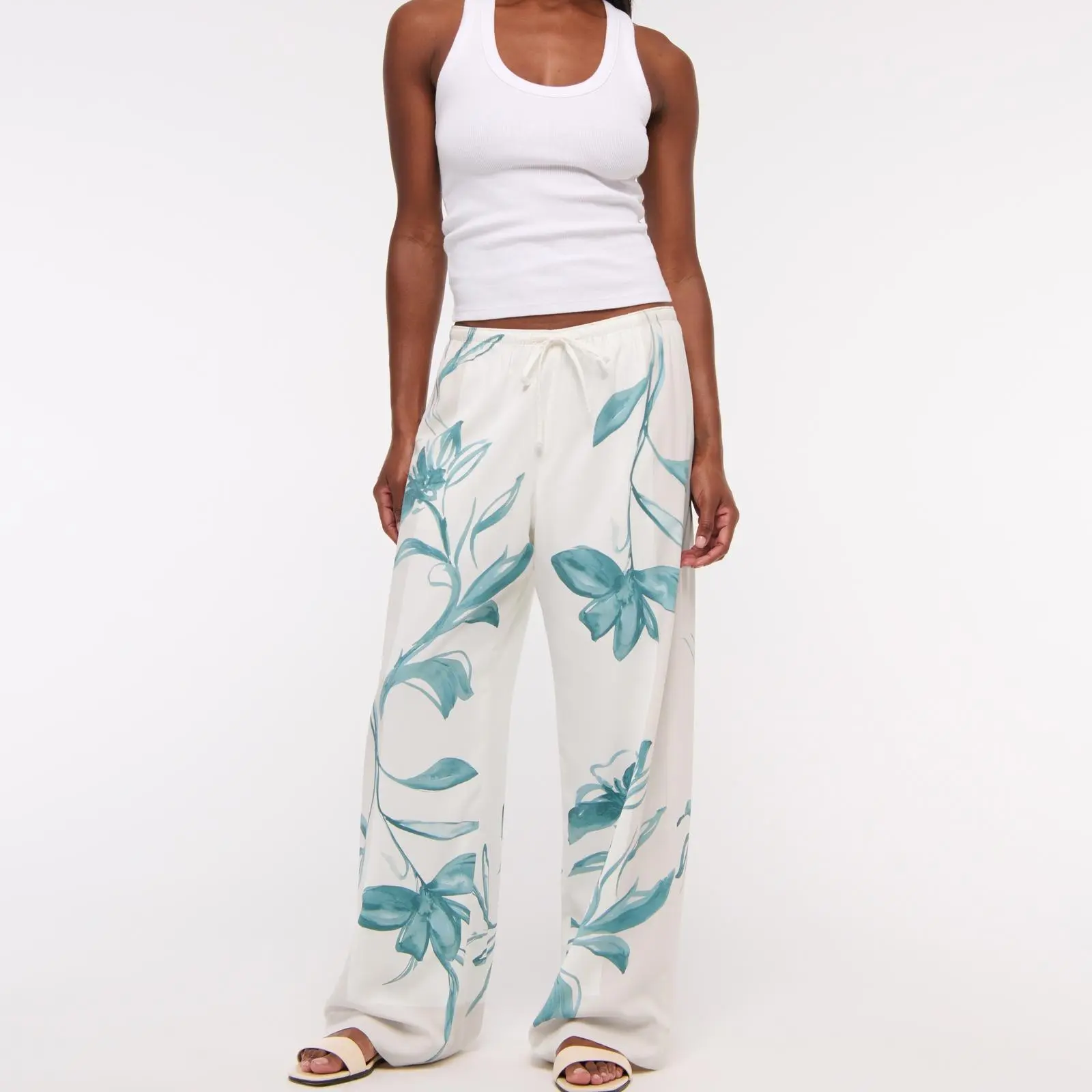 Custom Drapey Wide Leg Pull-On Pant