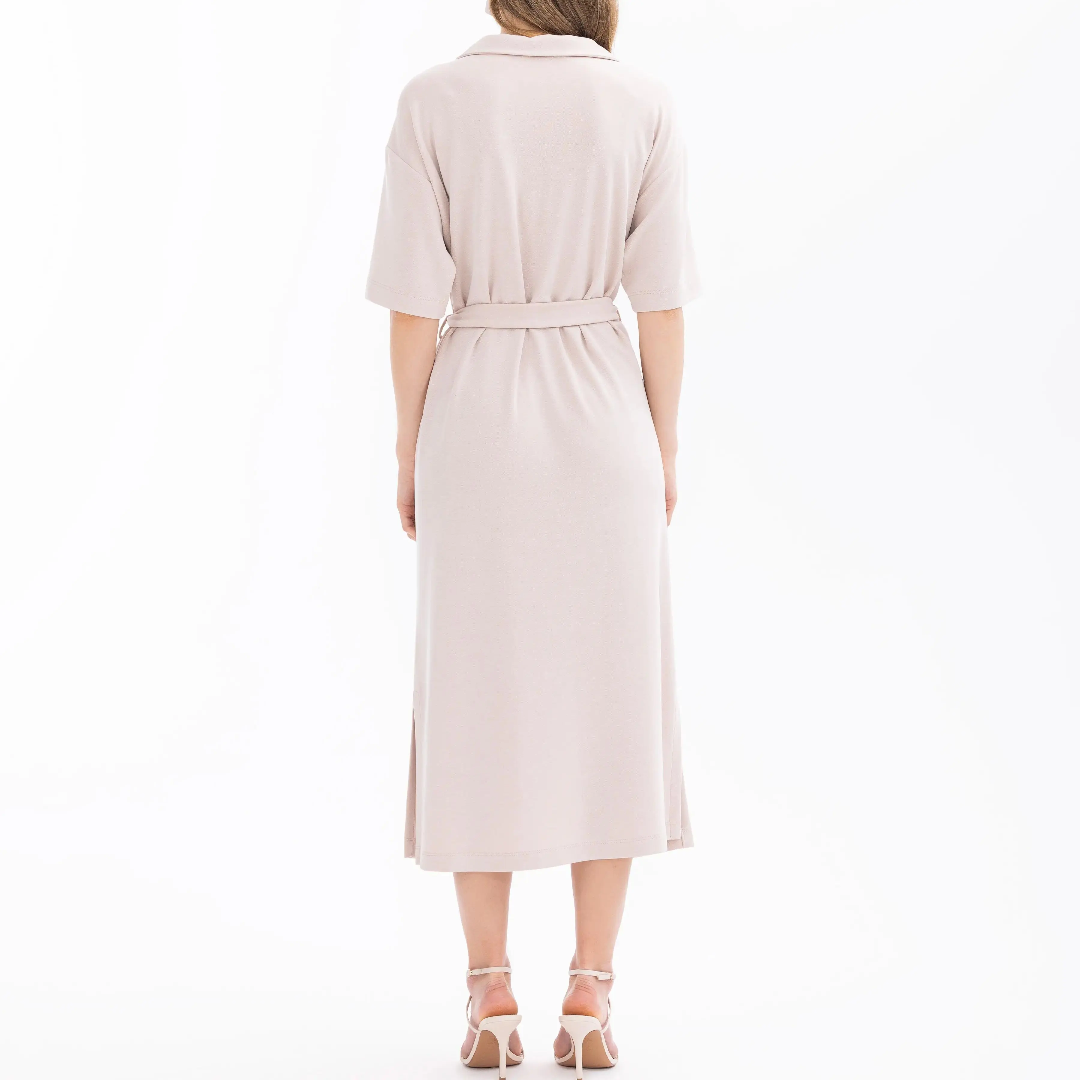 belted short sleeve dress6