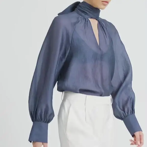 Factory customized plus size blouse for women