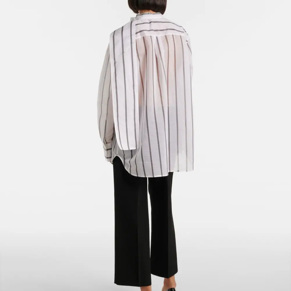 Cotton And Silk Organza Scarf Shirt In White (3).jpg