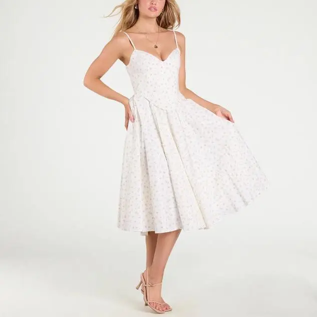 cotton summer women Midi Dress.jpg