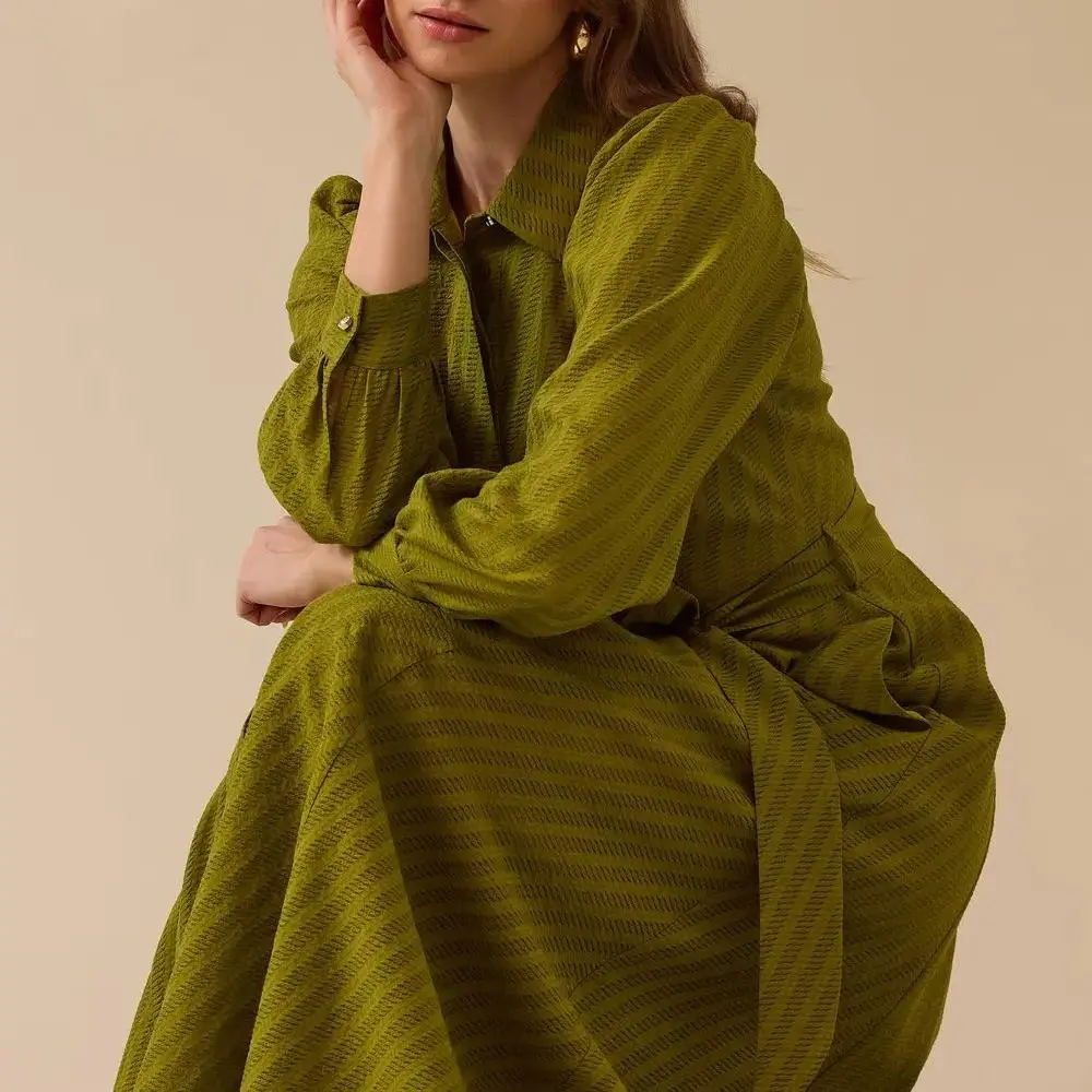factory custom belt maxi dress 4