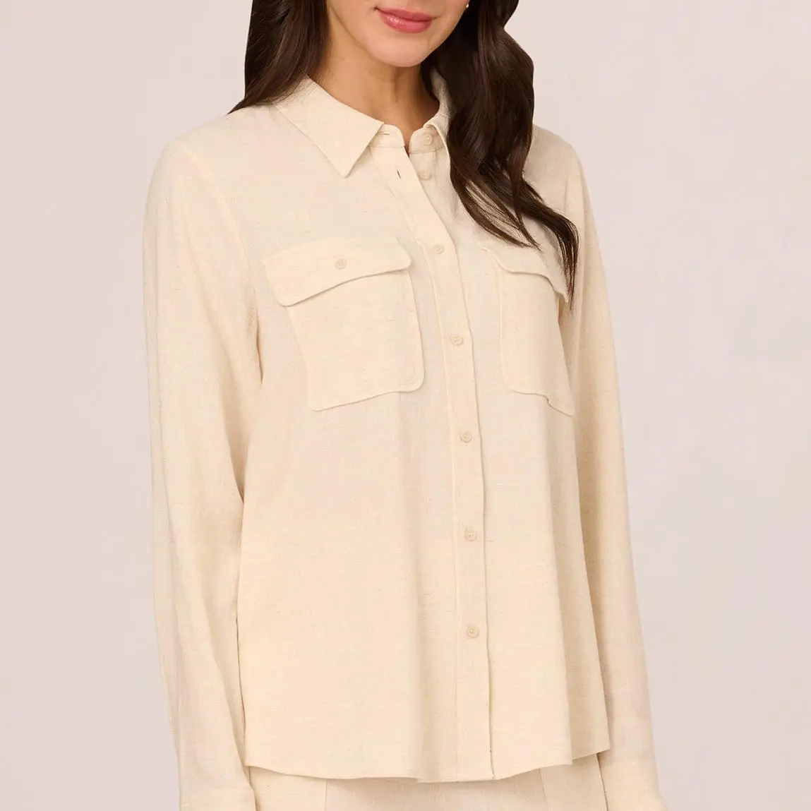 custom Button Up Utility Top