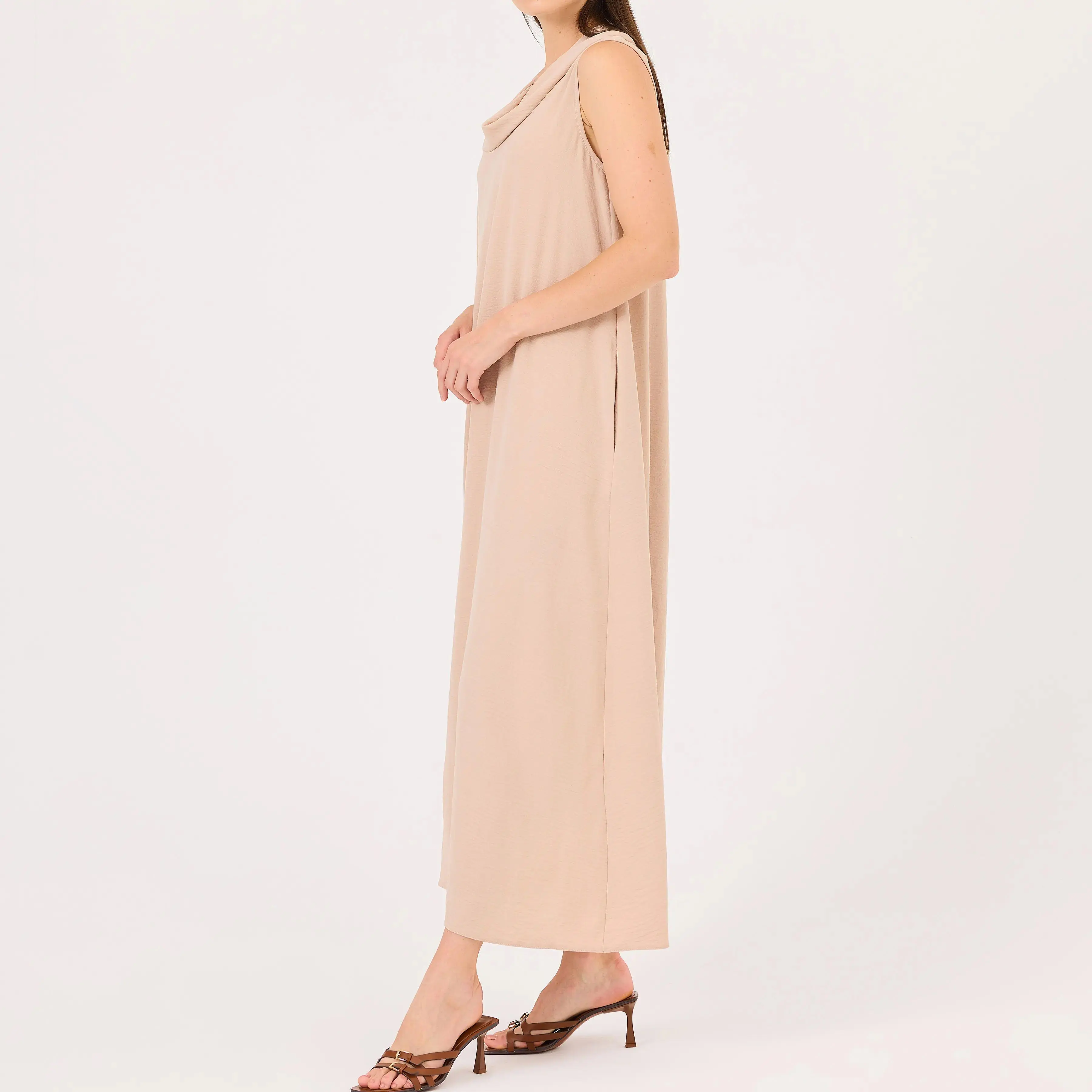 custom degaje collar sleeveless dress