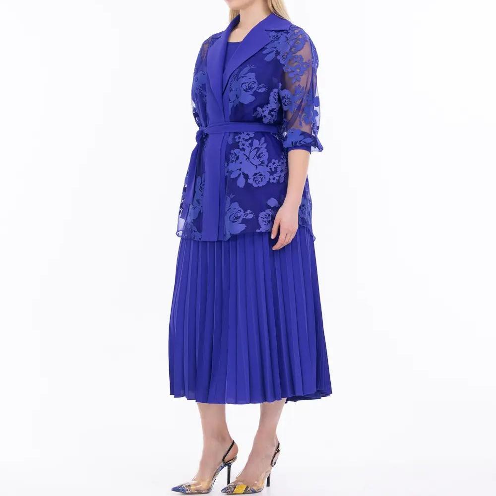 custom plus size elastic waist pleated skirt (2).jpg