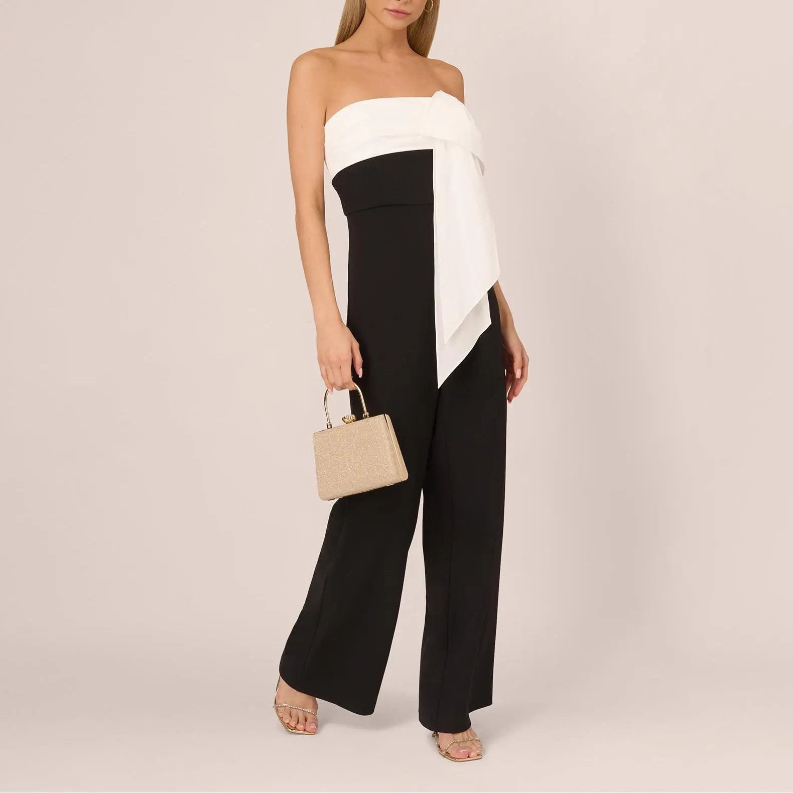 Custom Colorblock Crepe Strapless Jumpsuit (3).jpg