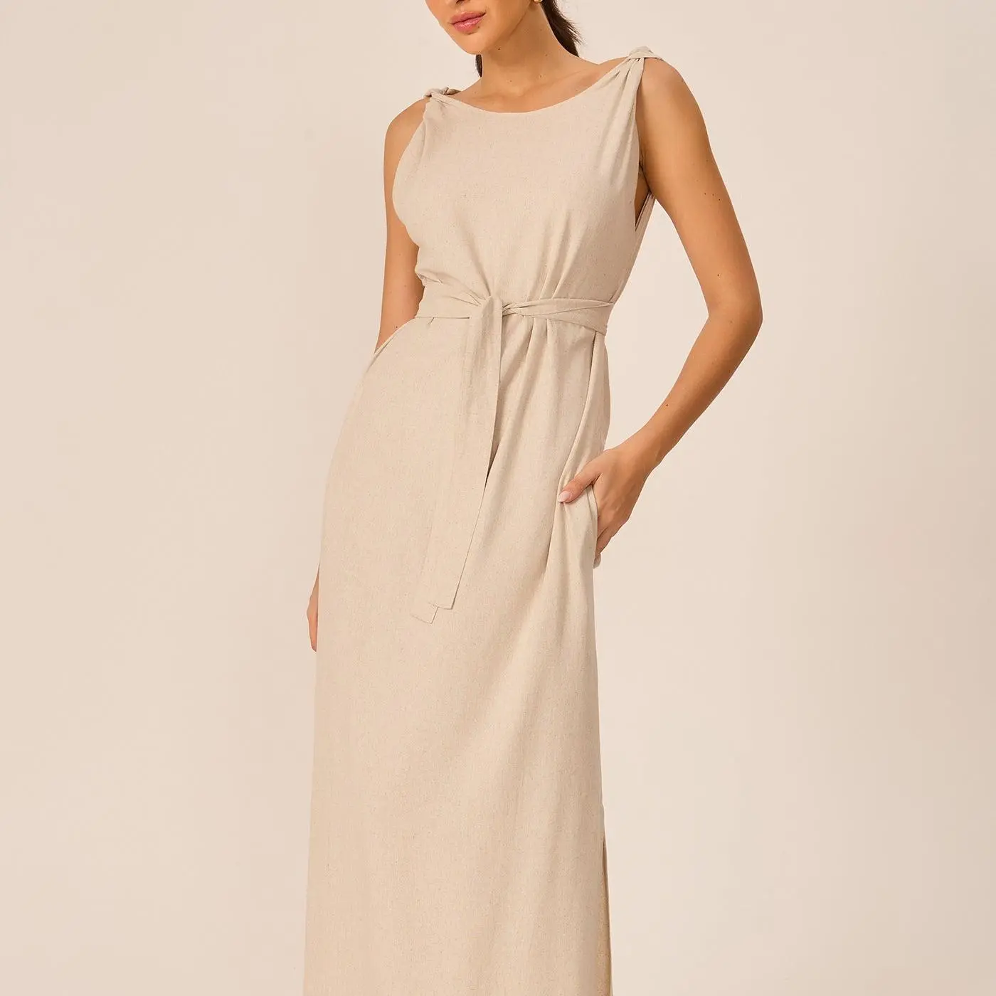 custom linen dress