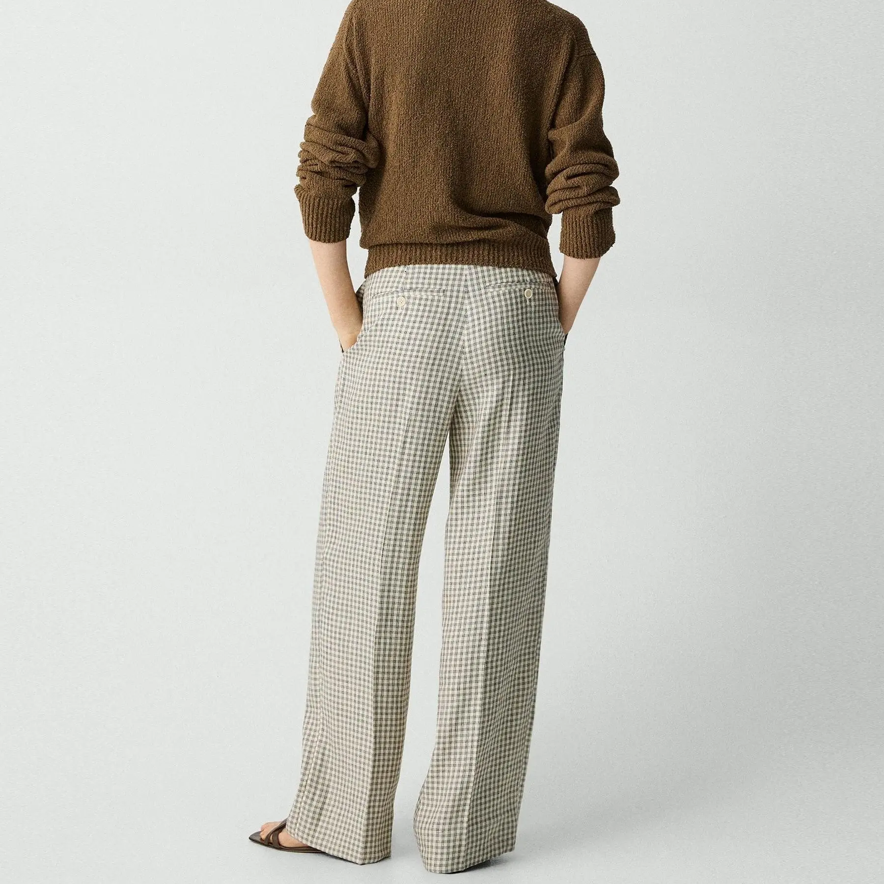 Custom Straight Pant in Checked Linen-Blend (3).jpg