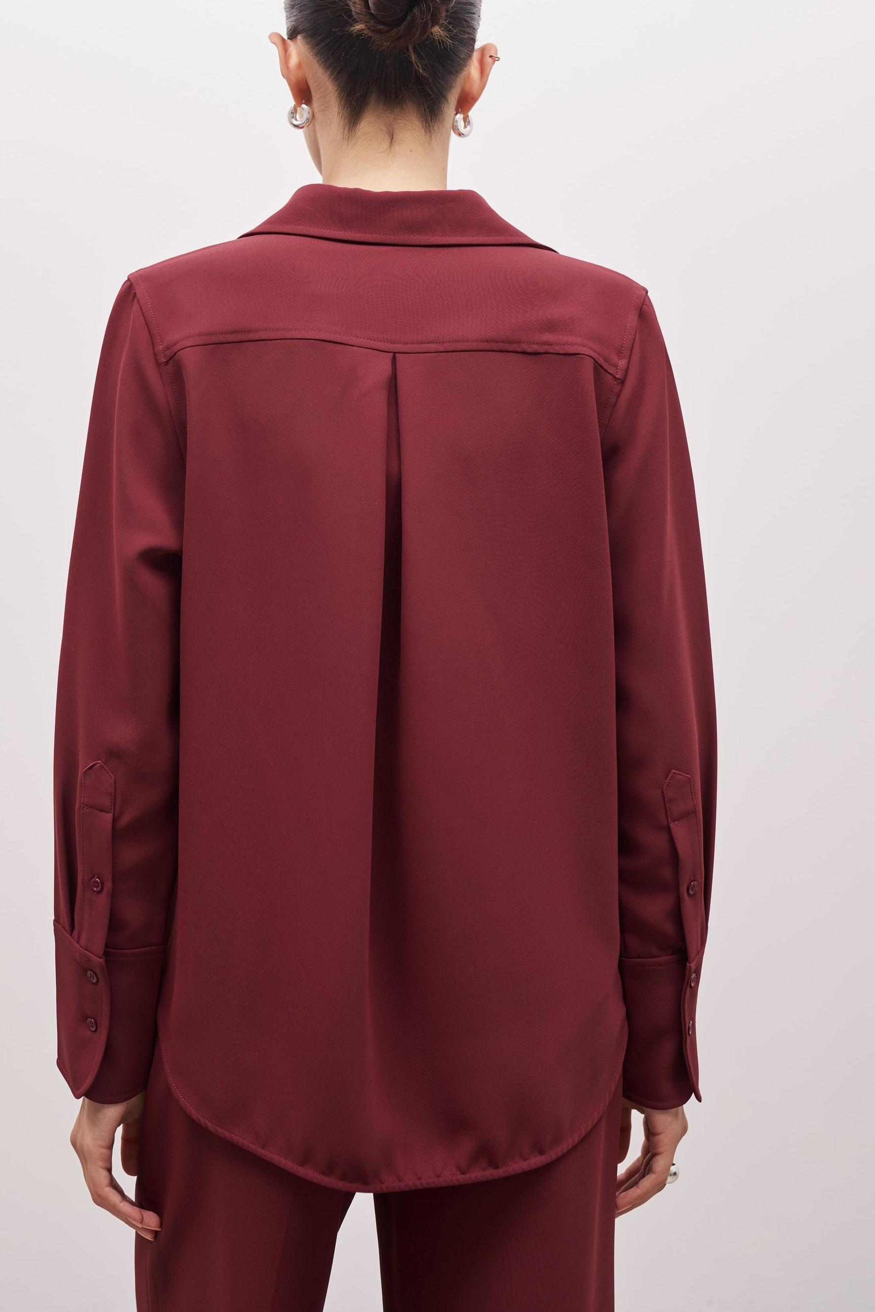 long sleeve wine Oversized office Shirt.jpg