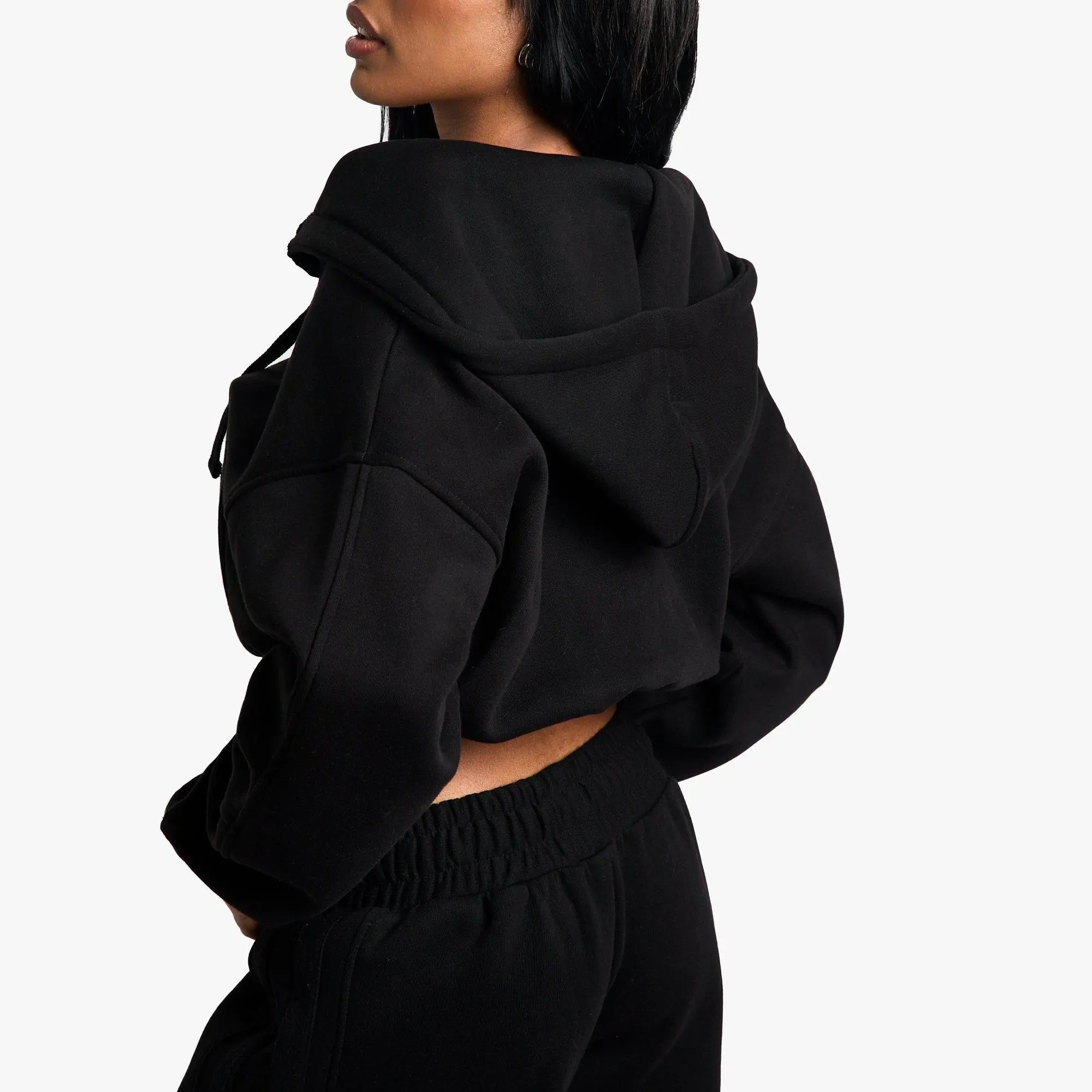 Custom Cropped Zip Through Seam Detail Hoodie (2).jpg