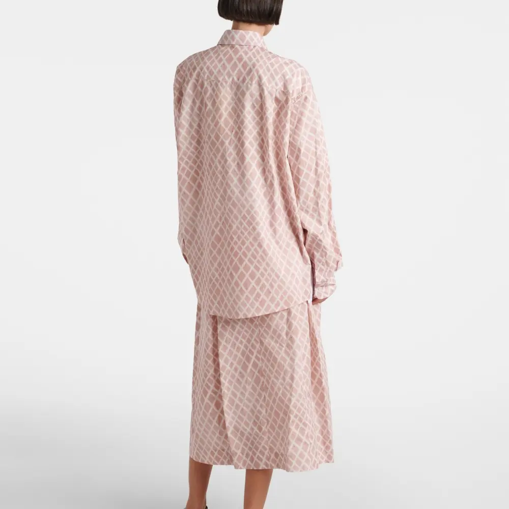 Checked Cotton Poplin Shirt In Pink (3).jpg