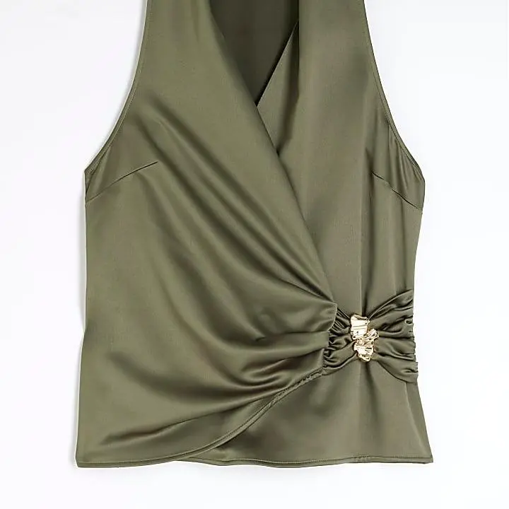 Custom Sleeveless Wrap Top
