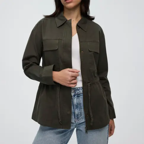 Beige Quilted Puffer Jacket
