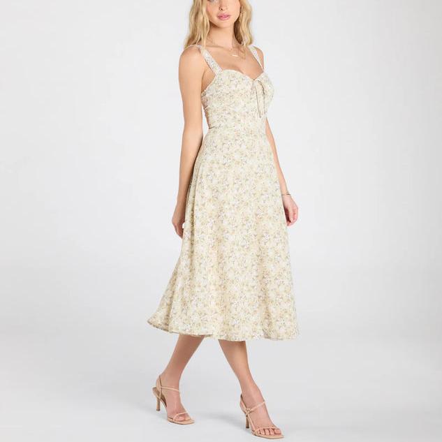 OEM ODM custom Cutie Floral A-Line Midi Dress.jpg