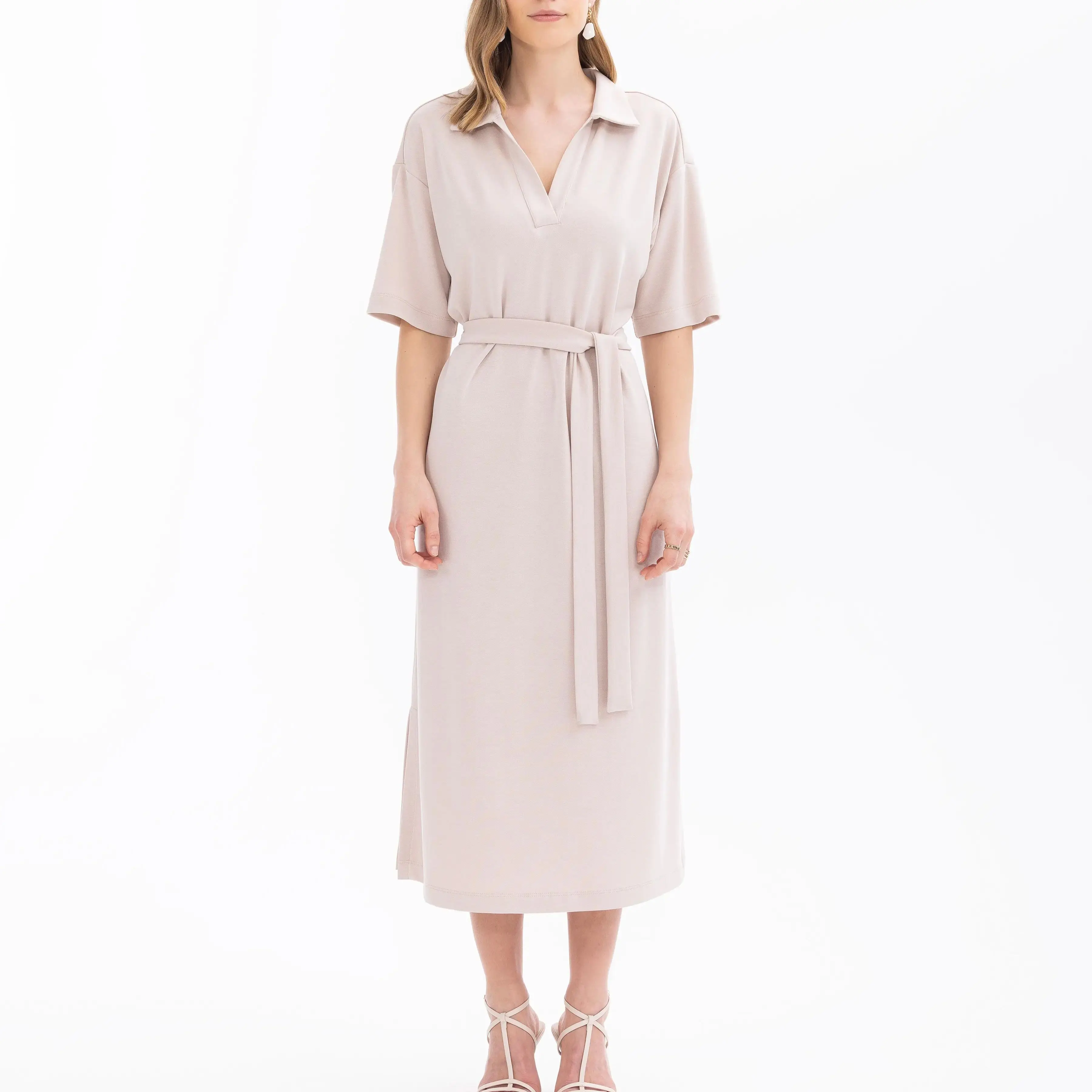 belted short sleeve dress 2