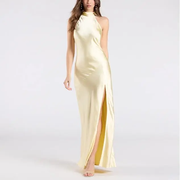 Slit Satin long Dress.jpg