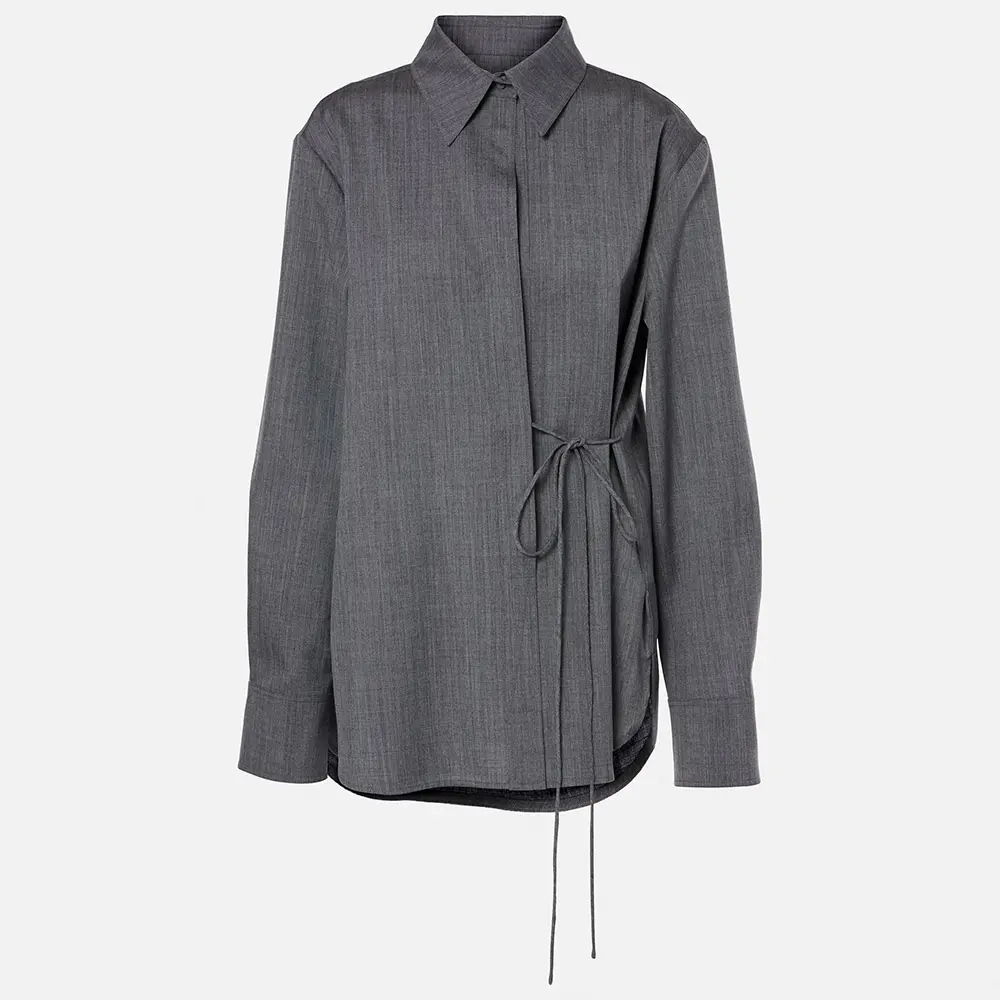 Custom Lace-Up Wool Shirt Style