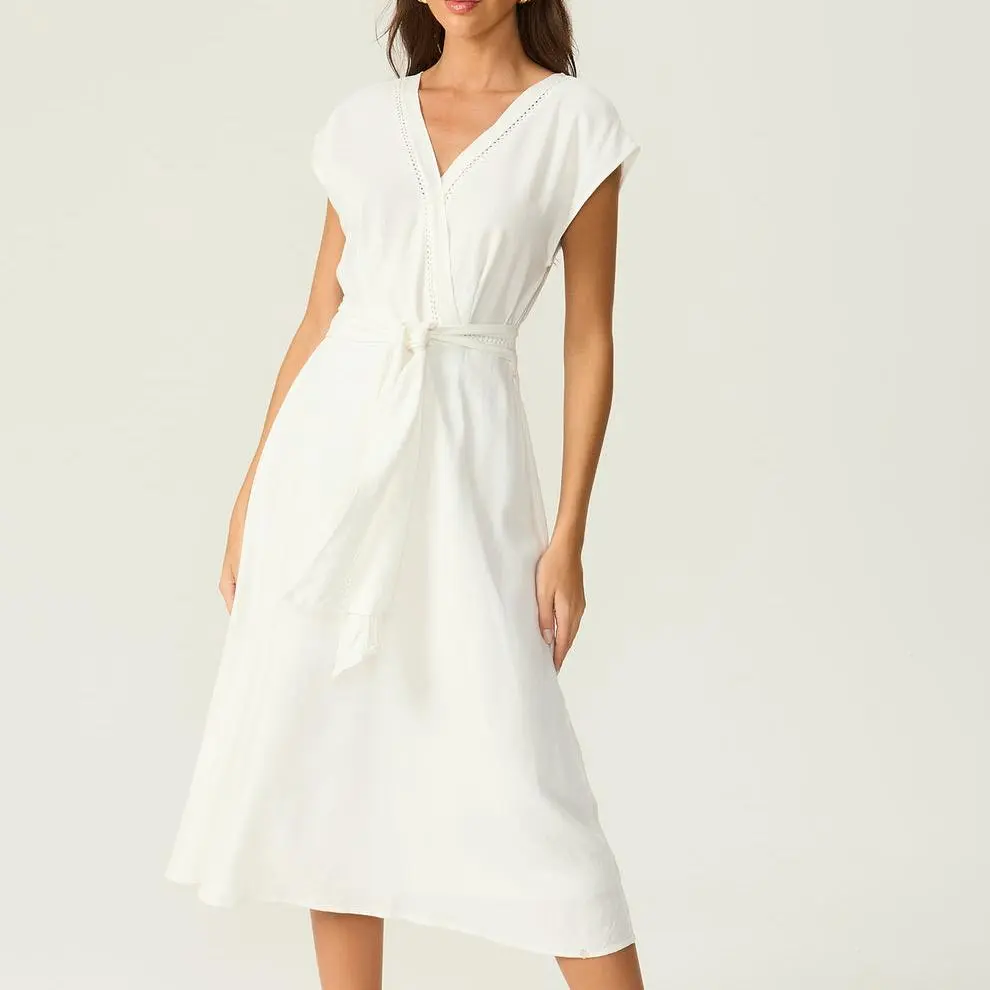 factory custom linen dress4