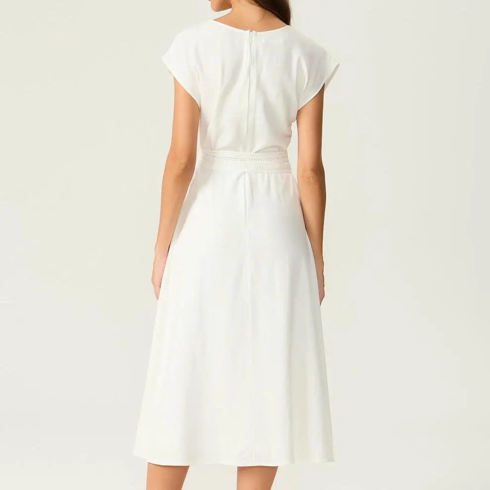 factory custom linen dress 3