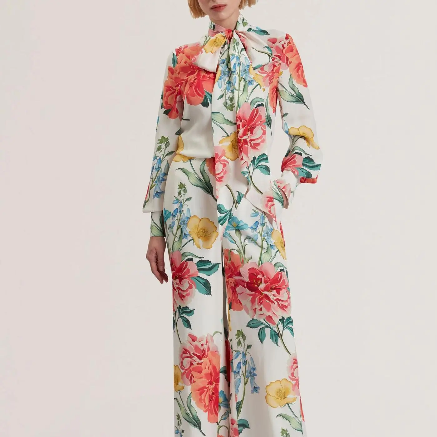 Floral Print Tie Neck Long Sleeve Blouse (2).jpg