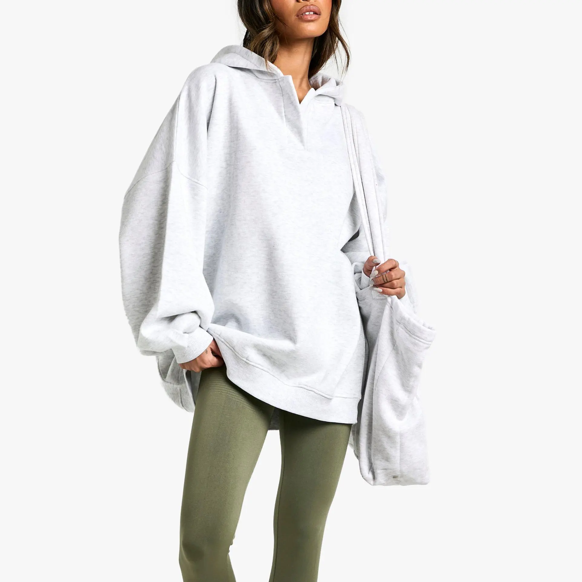 Custom Notch Neck Balloon Sleeve Oversized Hoodie (3).jpg