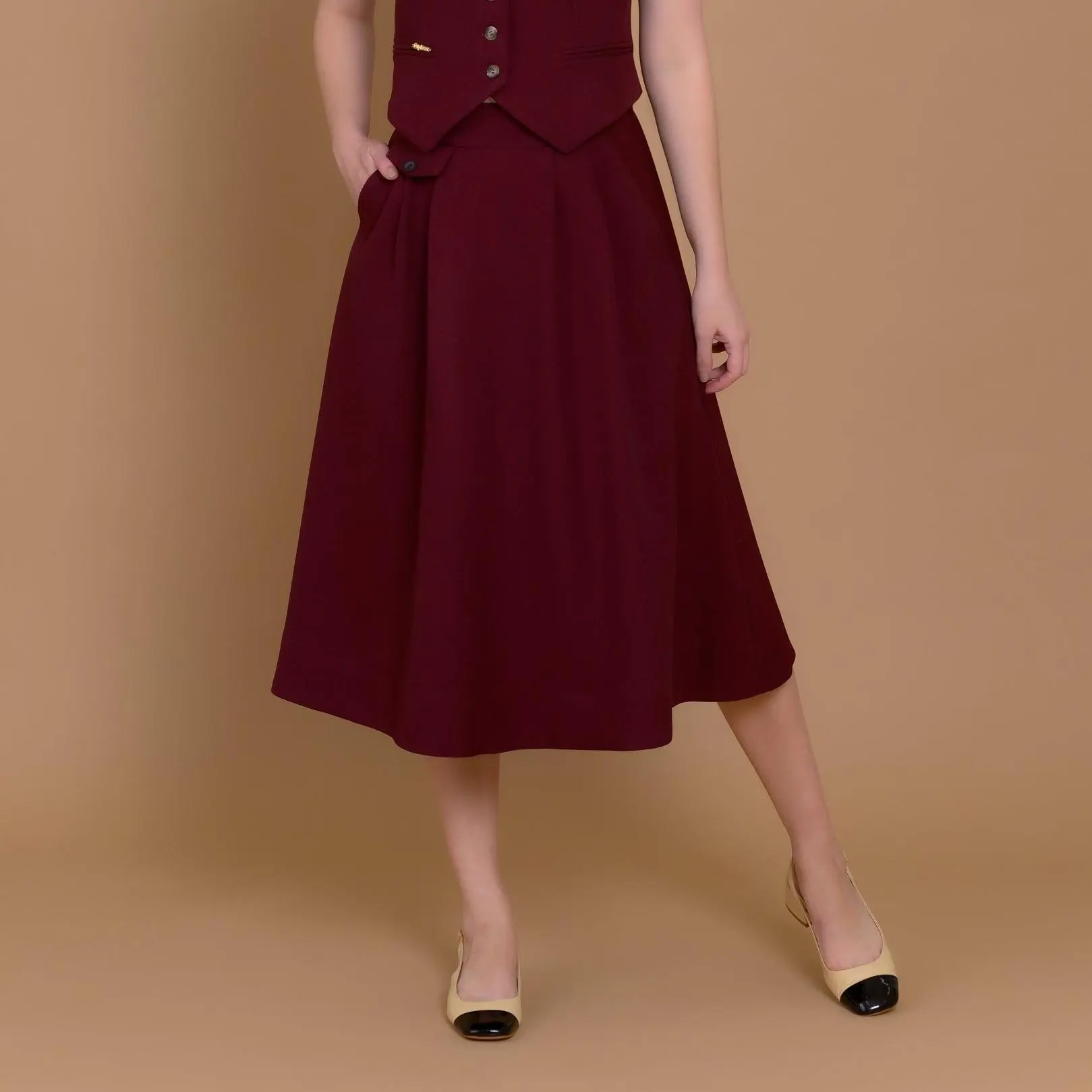Custom Cherry Midi Skirt (2)