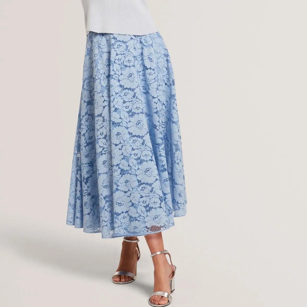 Lace Voluminous A-Line Midi Skirt (7).jpg