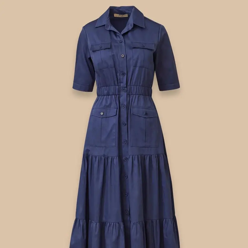 factory custom buttoned dress2