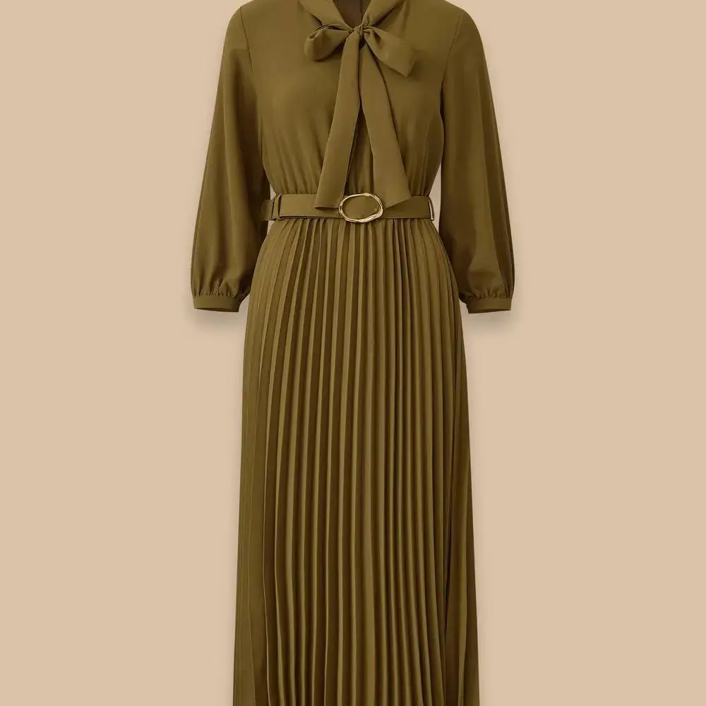 factory custom pleated dress