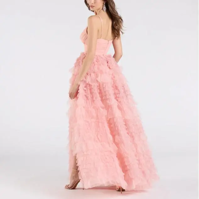 Ruffled Glitter Tulle Ball Gown women dress.jpg
