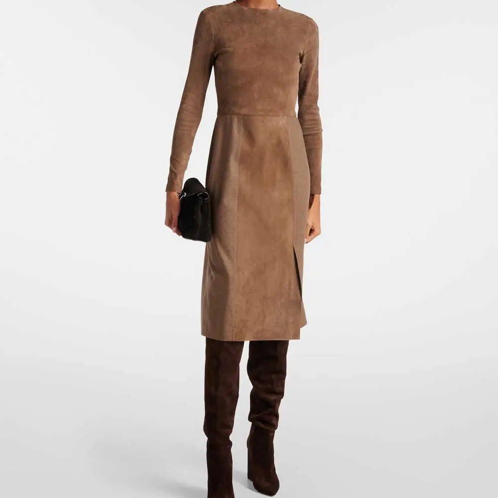 Carlita-Flannel-Trimmed-Suede-Midi-Dress4.jpg