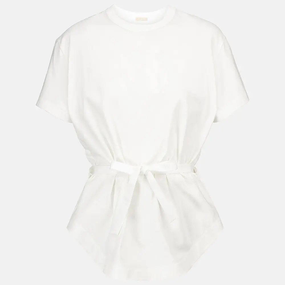 Factory Custom Belted Chicness Cotton T-Shirt