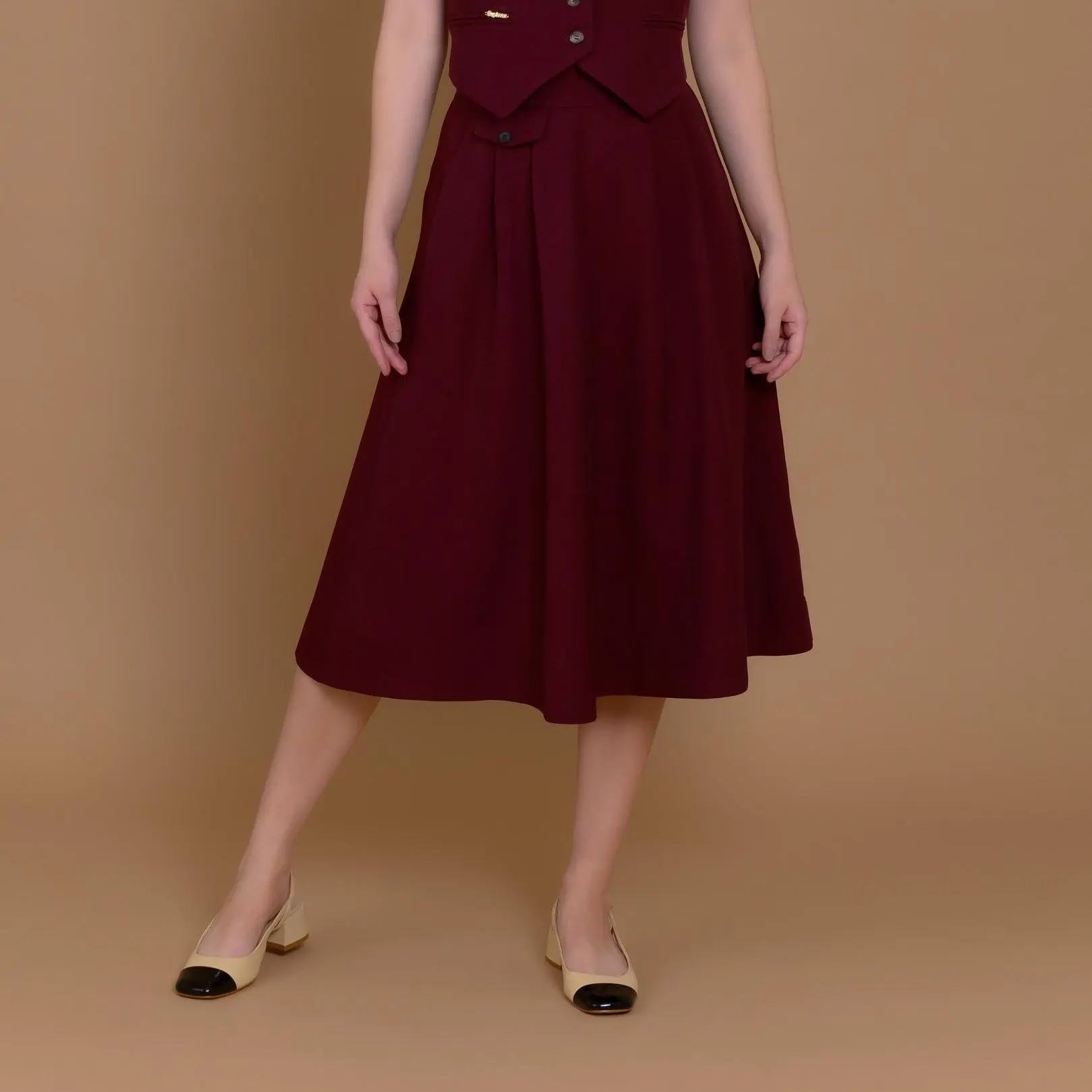 Custom  Custom Cherry Midi Skirt