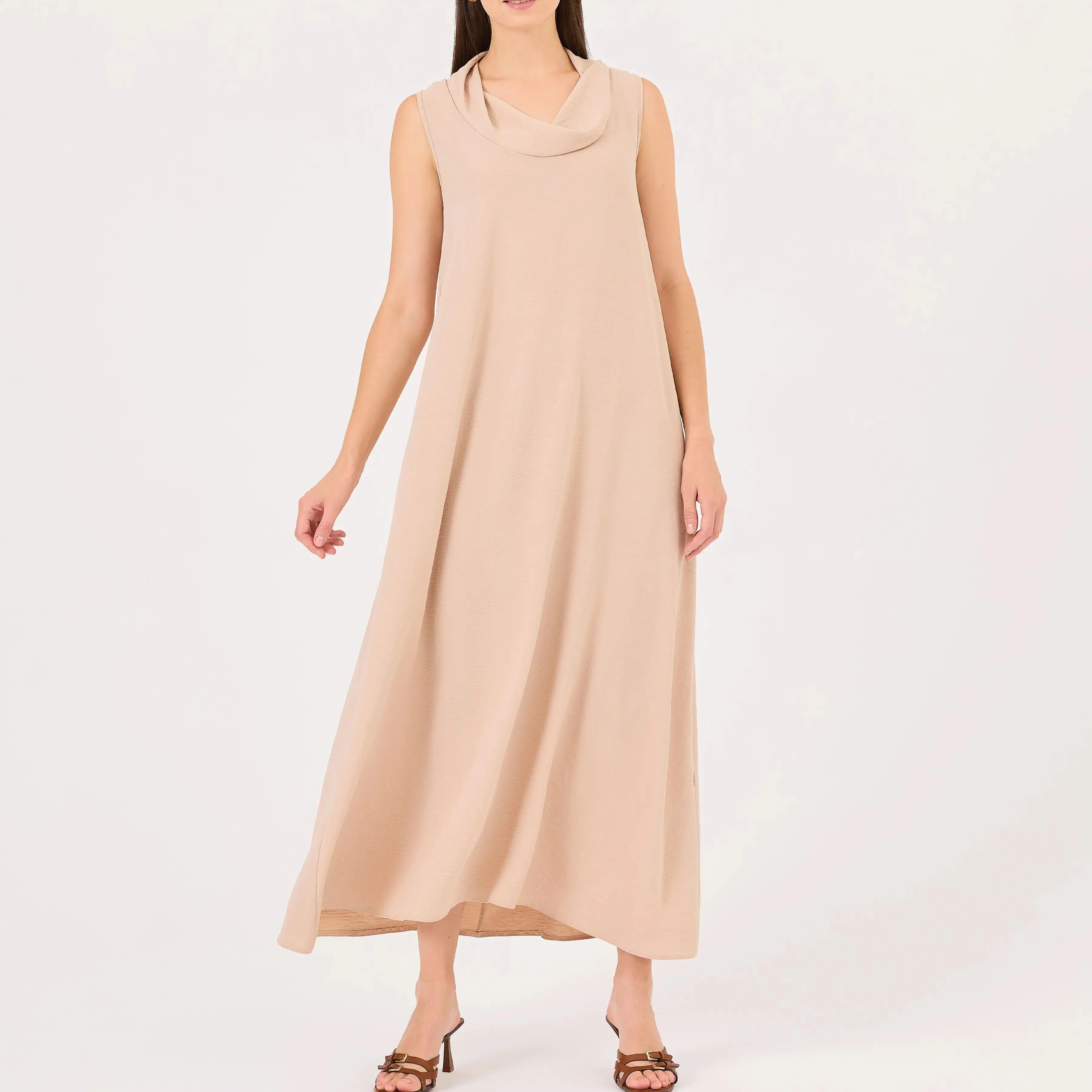 custom degaje collar sleeveless dress