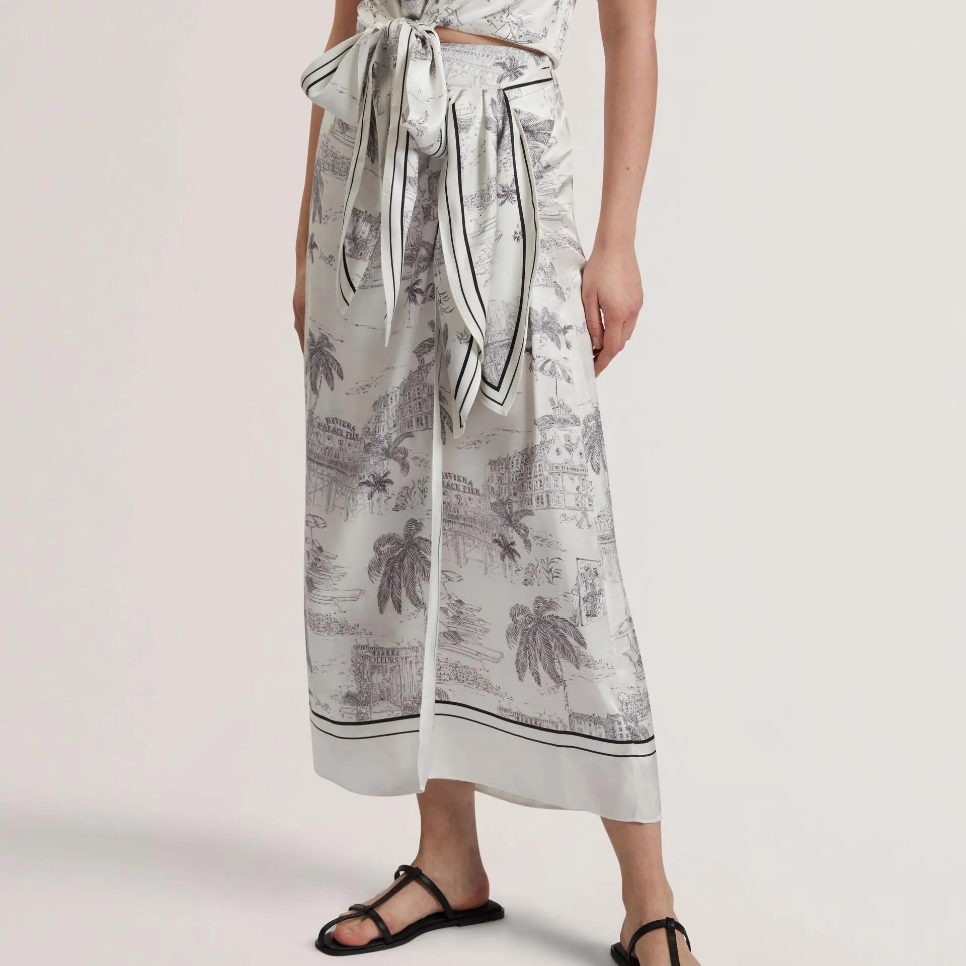 Printed Tie Detail Wrap Midi Skirt (2).jpg