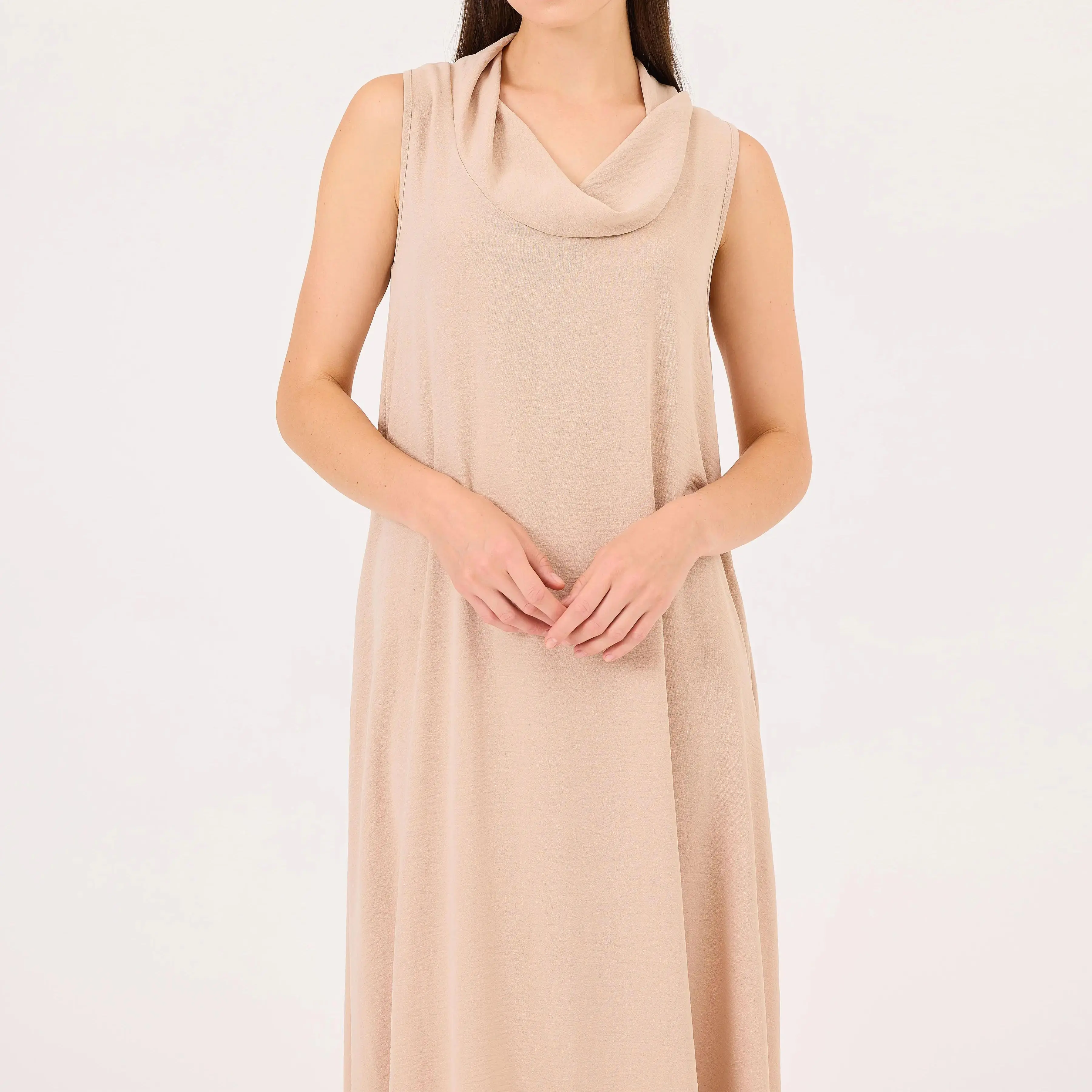 custom degaje collar sleeveless dress