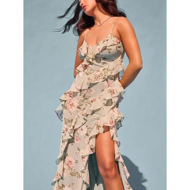 V-Neck Ruffled Floral Formal Dress.jpg