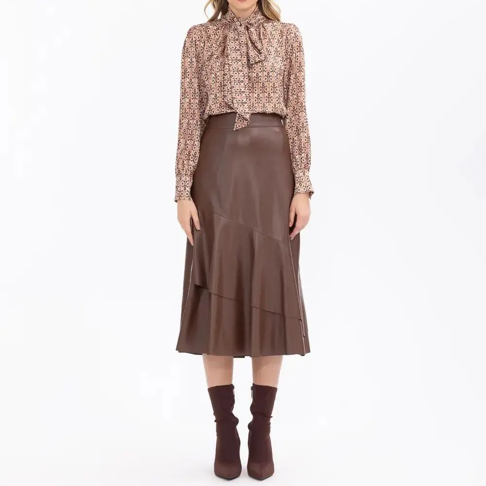 custom flounced midi length faux leather skirt (2).jpg