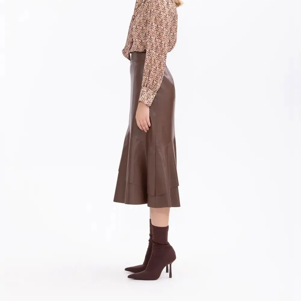 custom flounced midi length faux leather skirt (4).jpg