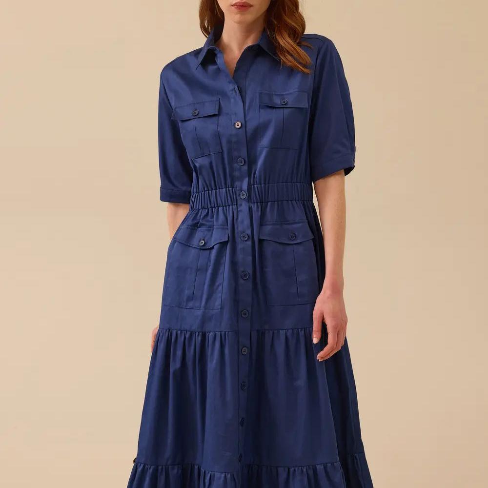 factory custom buttoned dress