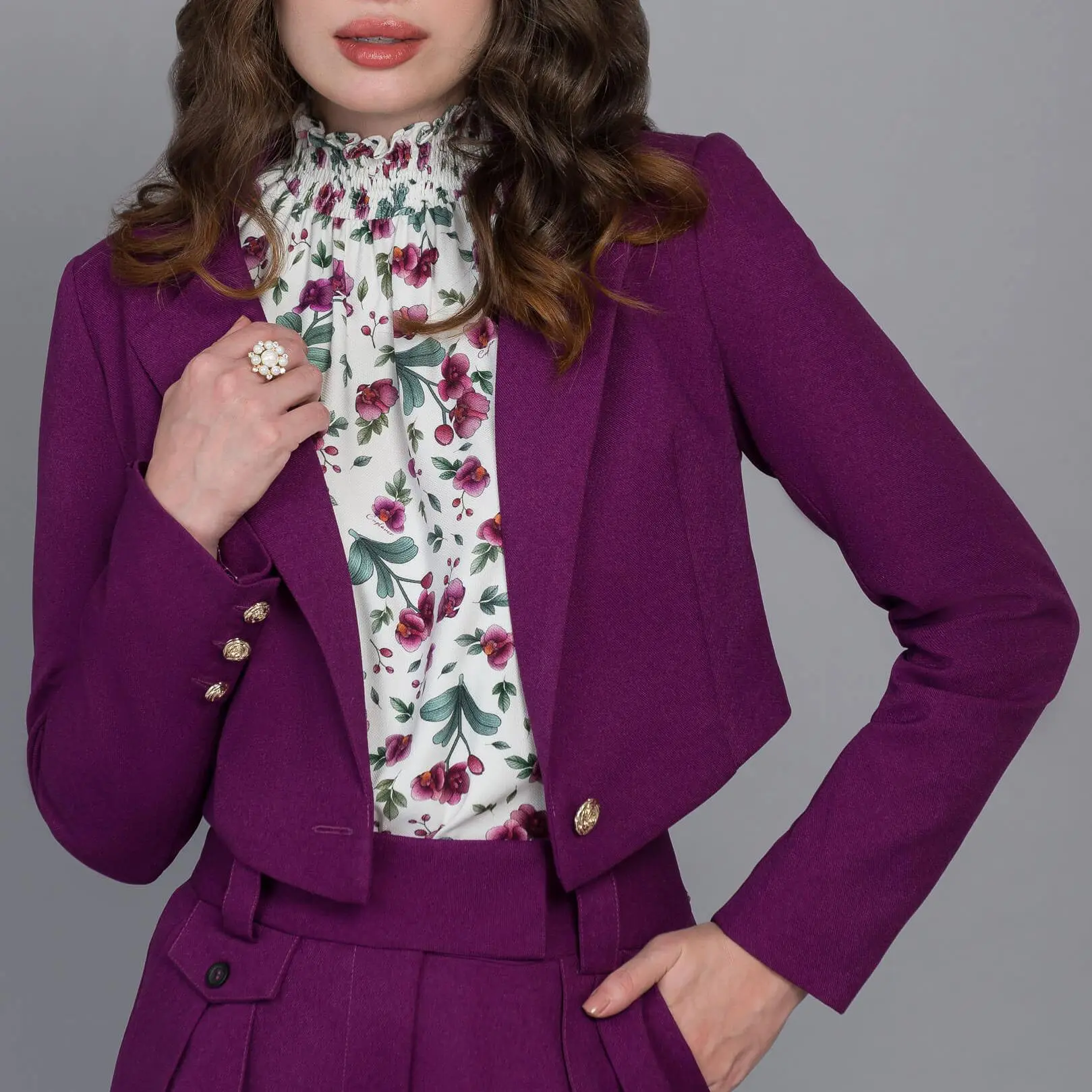 custom Purple bomber jacket