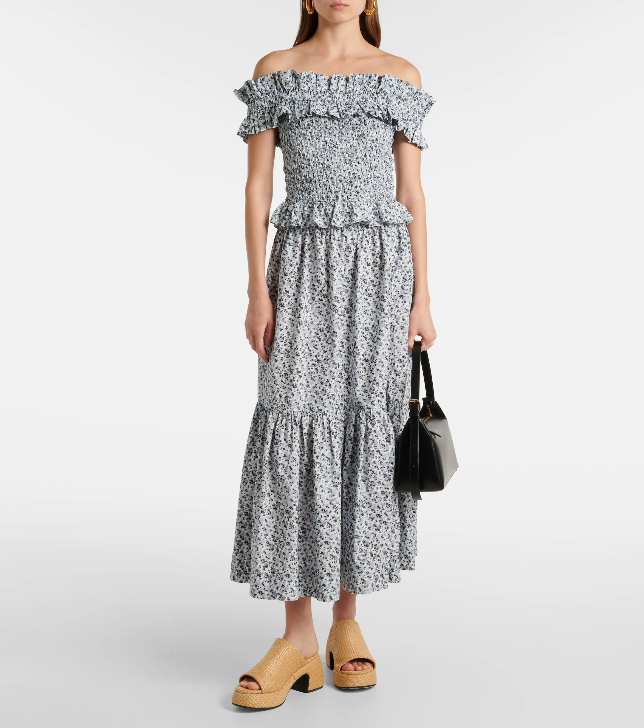 Factory OEM custom cotton maxi skirt