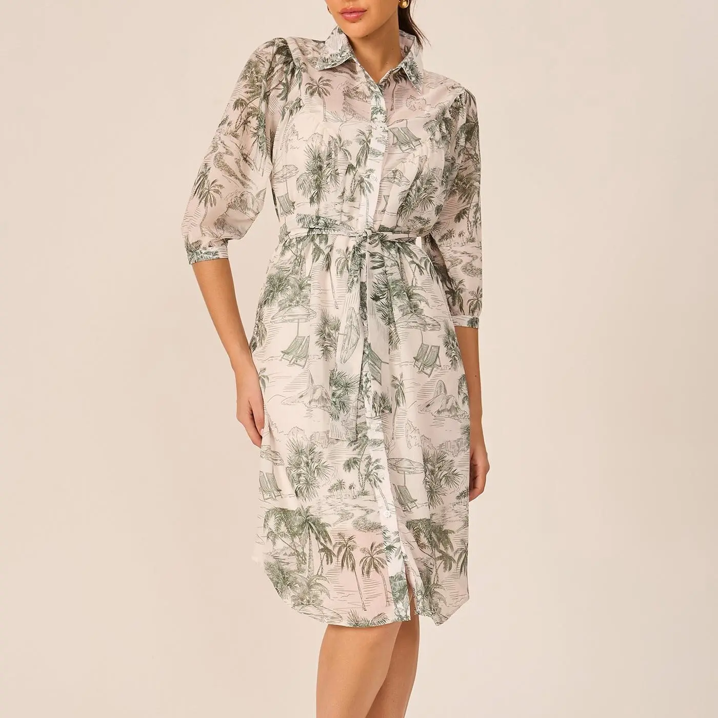 custom printed shirt dress