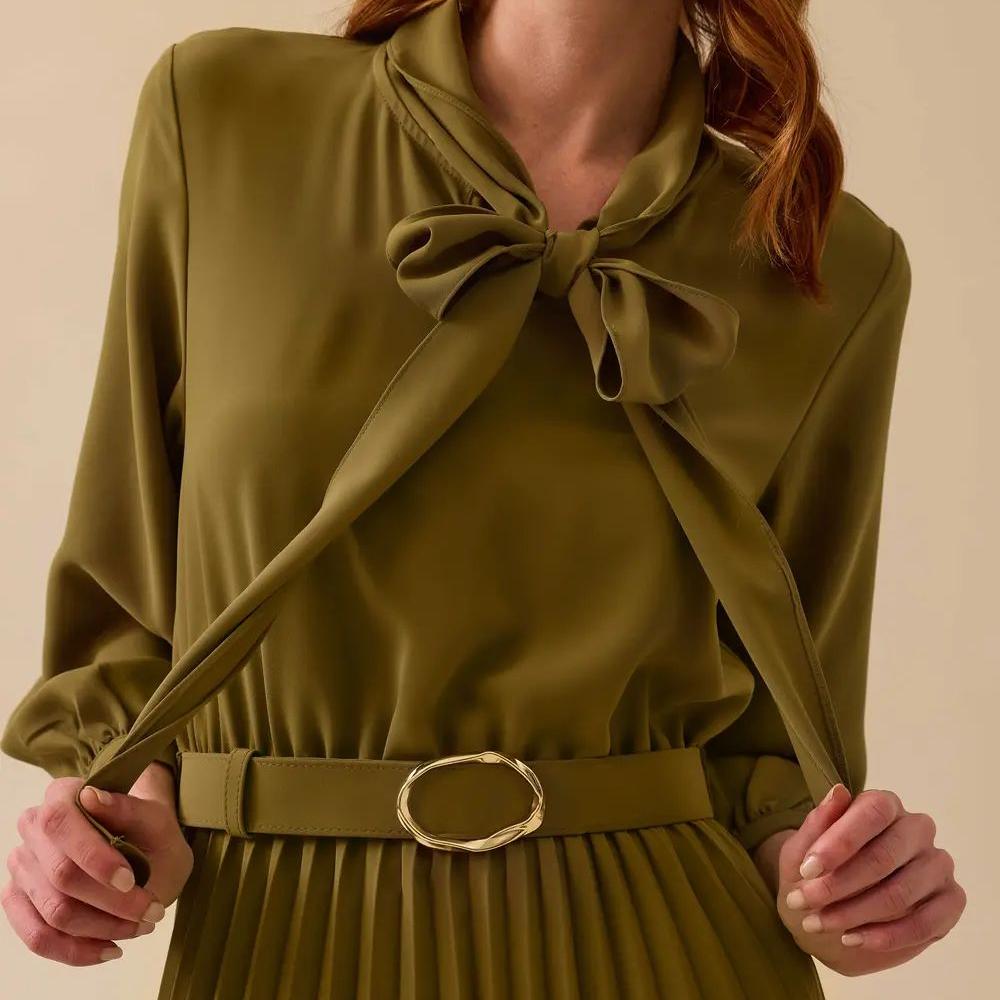 factory custom pleated dress