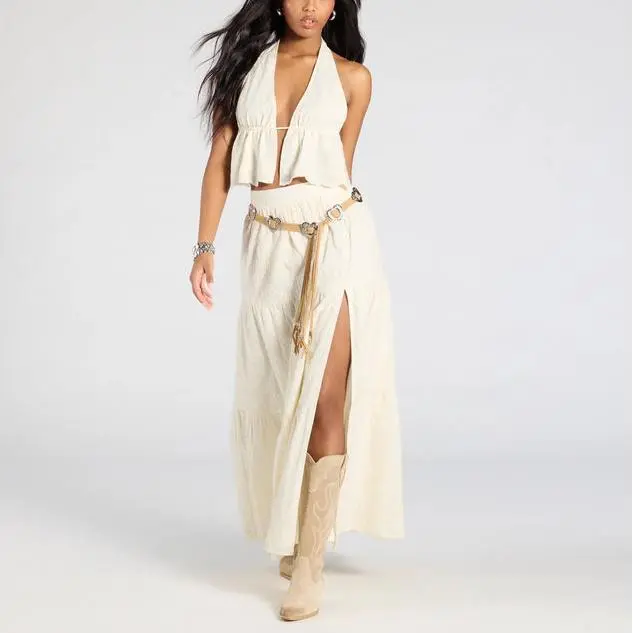 2025 latest women High-Rise Maxi Embroidered Slit Skirt.jpg